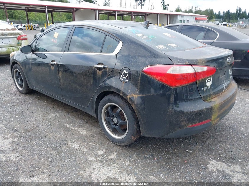 2014 Kia Forte VIN KNAFX4A87E5056445 IAAI salvage auction — NORMAL WEAR, Salvage Title, sold $350 on 2026-07-22 (photo 3)