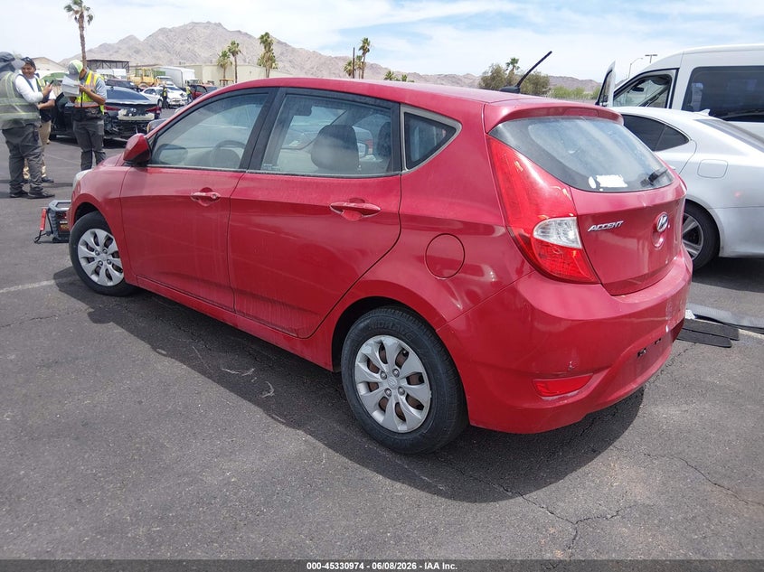 2016 Hyundai Accent VIN KMHCT5AE8GU243436 IAAI salvage auction — NORMAL WEAR, Salvage Title, sold $875 on 2026-07-17 (photo 3)