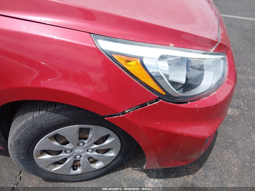 2016 Hyundai Accent VIN KMHCT5AE8GU243436 IAAI salvage auction — NORMAL WEAR, Salvage Title, sold $875 on 2026-07-17 (photo 6)