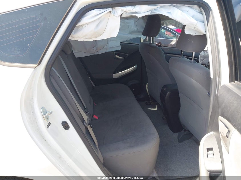 2012 Toyota Prius VIN JTDKN3DU8C1612762 IAAI salvage auction — NORMAL WEAR, Salvage Title, sold $2,125 on 2026-07-09 (photo 8)