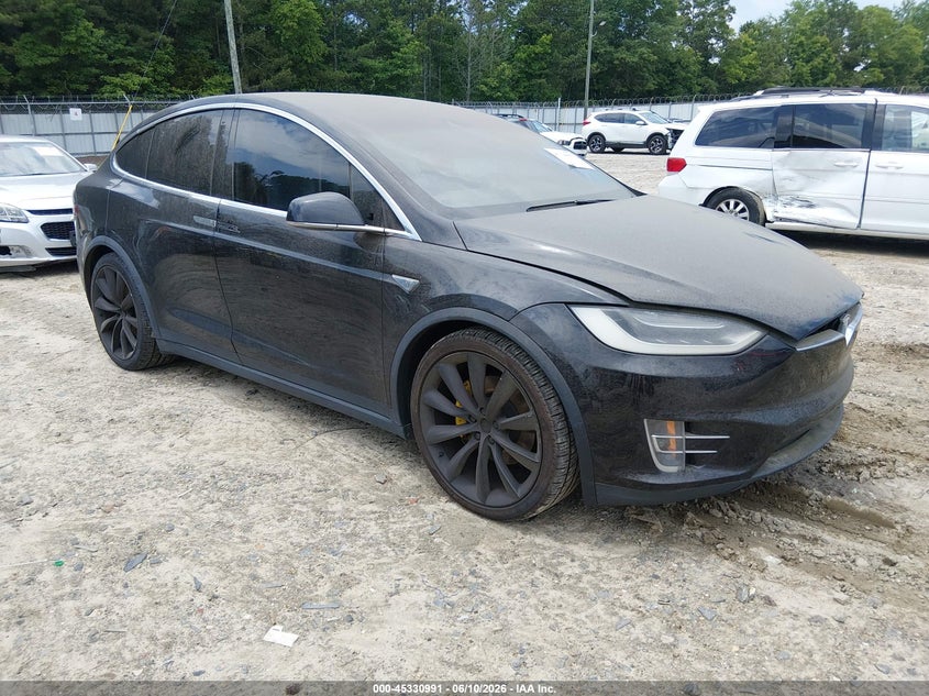 2016 Tesla Model x VIN 5YJXCAE27GF002457 IAAI salvage auction — NORMAL WEAR, Clear (Georgia), sold $2,150 on 2026-07-30 (photo 1)