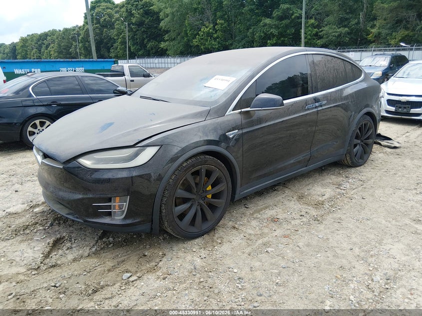 2016 Tesla Model x VIN 5YJXCAE27GF002457 IAAI salvage auction — NORMAL WEAR, Clear (Georgia), sold $2,150 on 2026-07-30 (photo 2)