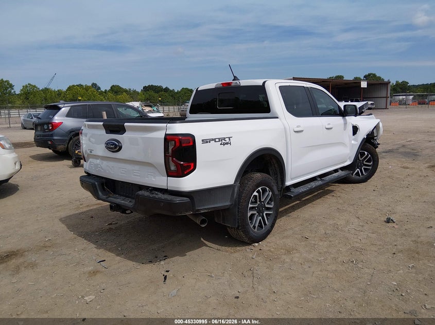 2025 Ford Ranger VIN 1FTER4KH5SLE77823 IAAI salvage auction — FRONT END, Salvage Title, sold $8,300 on 2026-07-29 (photo 4)