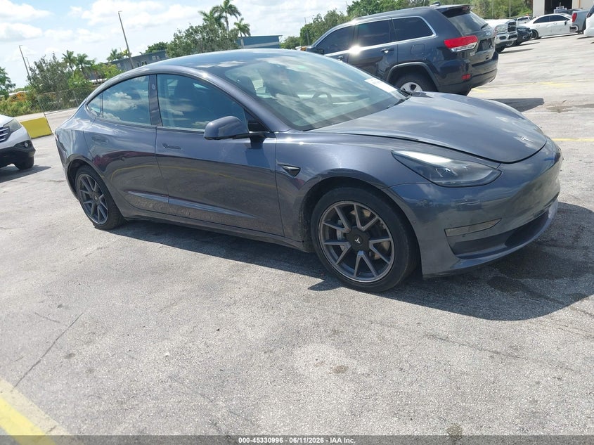 2021 Tesla Model 3 VIN 5YJ3E1EA3MF095165 IAAI salvage auction — LEFT FRONT, Salvage (Arizona), sold $5,000 on 2026-07-30 (photo 1)