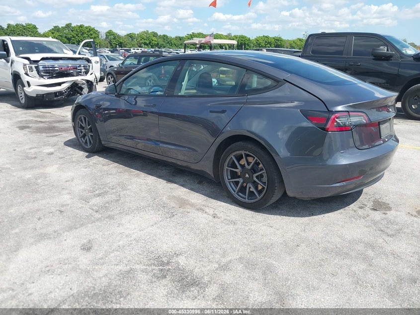2021 Tesla Model 3 VIN 5YJ3E1EA3MF095165 IAAI salvage auction — LEFT FRONT, Salvage (Arizona), sold $5,000 on 2026-07-30 (photo 3)