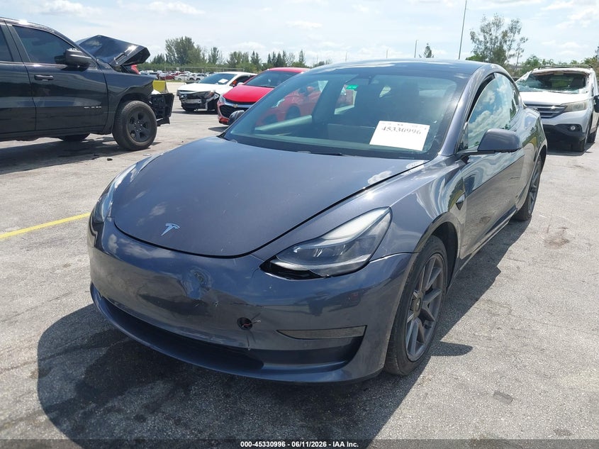 2021 Tesla Model 3 VIN 5YJ3E1EA3MF095165 IAAI salvage auction — LEFT FRONT, Salvage (Arizona), sold $5,000 on 2026-07-30 (photo 6)