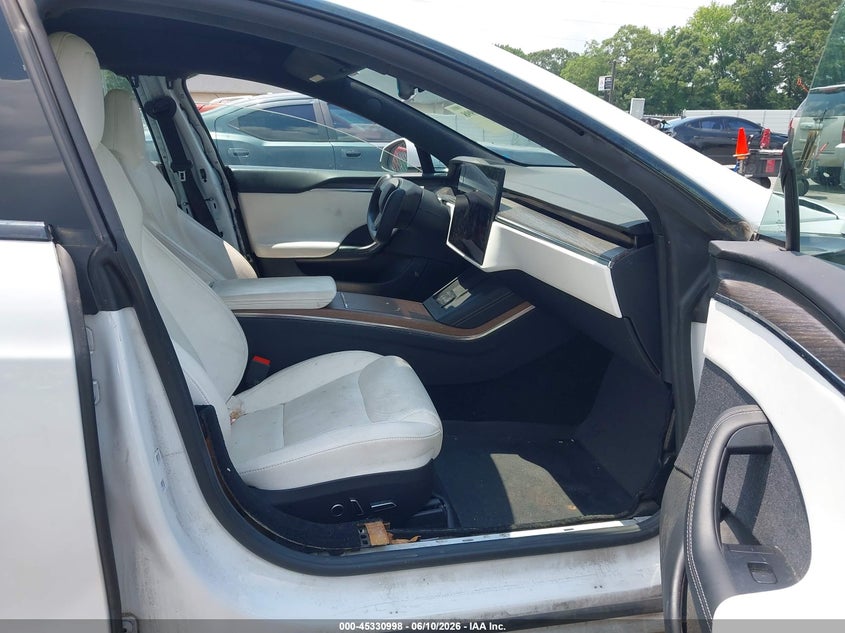 2021 Tesla Model s VIN 5YJSA1E58MF428485 IAAI salvage auction — RIGHT SIDE, Salvage Title, sold $15,600 on 2026-07-15 (photo 5)