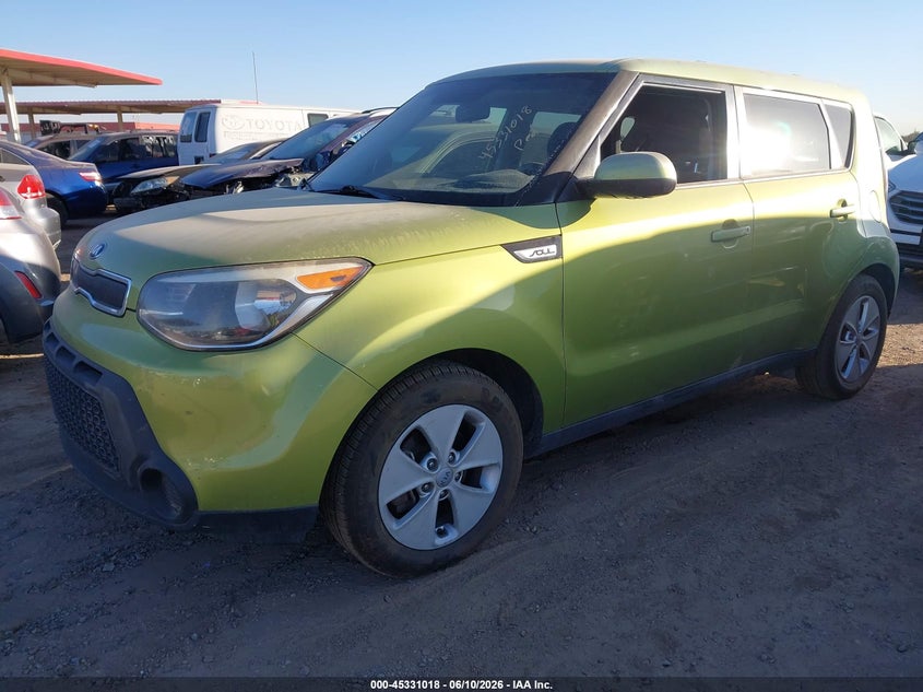 2016 Kia Soul VIN KNDJN2A20G7861441 IAAI salvage auction — NORMAL WEAR, Clear-Dealer Only (Arizona), sold $875 on 2026-07-07 (photo 2)