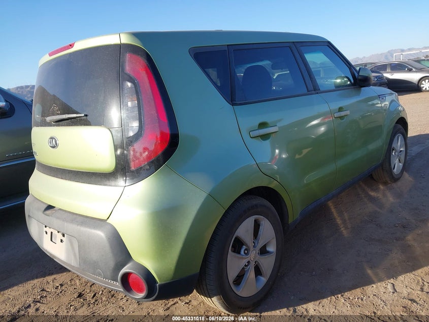 2016 Kia Soul VIN KNDJN2A20G7861441 IAAI salvage auction — NORMAL WEAR, Clear-Dealer Only (Arizona), sold $875 on 2026-07-07 (photo 4)