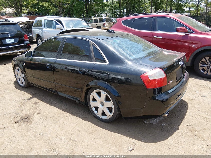 2004 Audi S4 VIN WAUPL68E84A044351 IAAI salvage auction — NORMAL WEAR, Clear (Virginia), sold $300 on 2026-07-09 (photo 3)