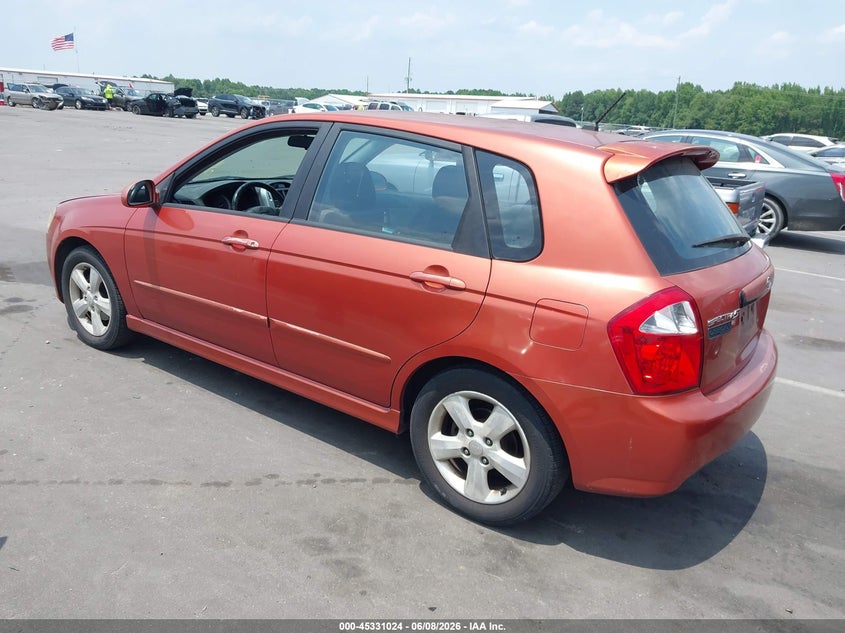 2008 Kia Spectra VIN KNAFE161185014986 IAAI salvage auction — NORMAL WEAR, Clear (North Carolina), sold $475 on 2026-07-22 (photo 3)