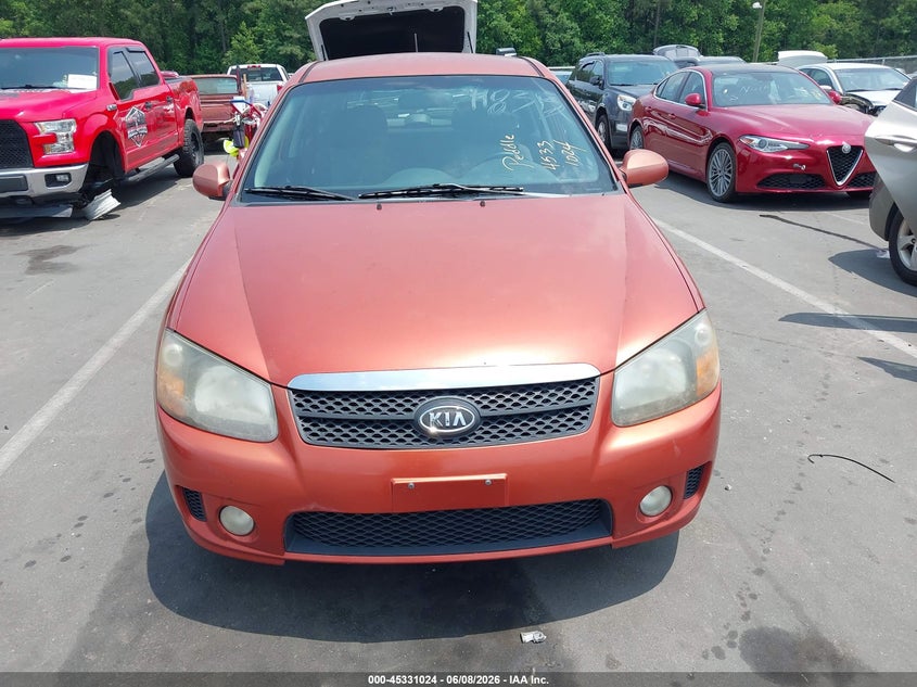 2008 Kia Spectra VIN KNAFE161185014986 IAAI salvage auction — NORMAL WEAR, Clear (North Carolina), sold $475 on 2026-07-22 (photo 6)
