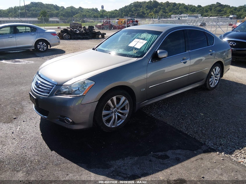 2008 Infiniti M VIN JNKAY01F38M656275 IAAI salvage auction — WATER/FLOOD, Salvage (Missouri), sold $25 on 2026-07-21 (photo 2)