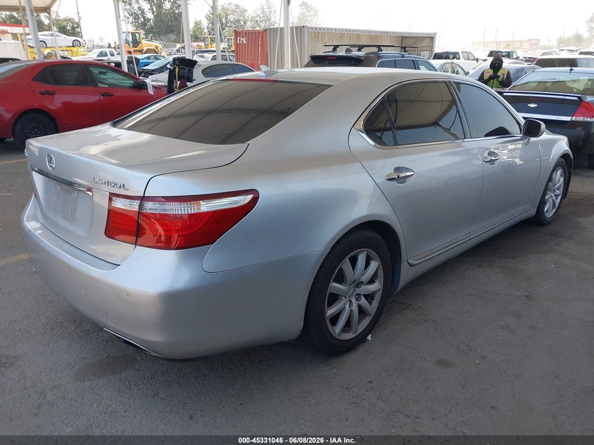2007 Lexus Ls VIN JTHGL46F975008666 IAAI salvage auction — LEFT FRONT, Salvage (California), sold $725 on 2026-07-22 (photo 4)
