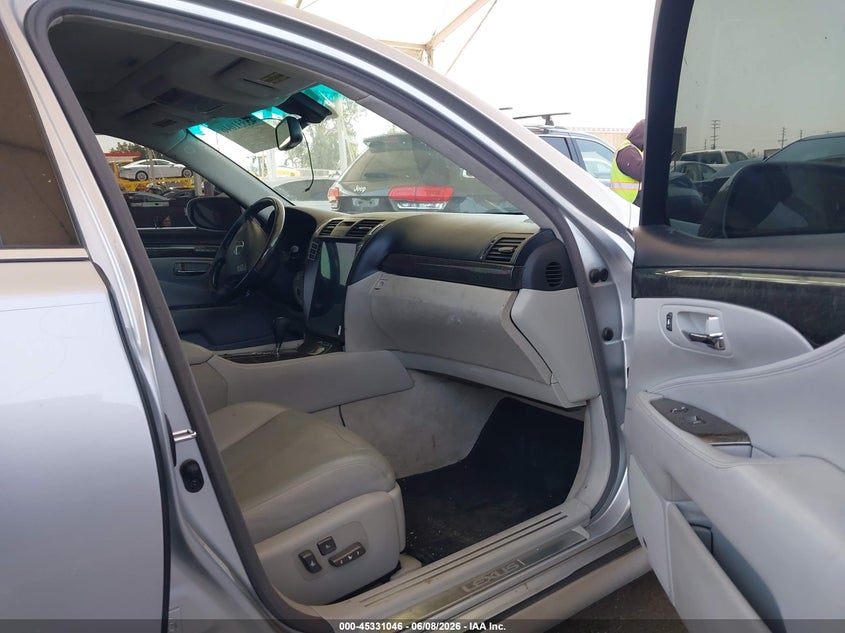 2007 Lexus Ls VIN JTHGL46F975008666 IAAI salvage auction — LEFT FRONT, Salvage (California), sold $725 on 2026-07-22 (photo 5)