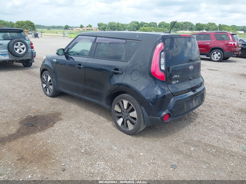 2015 Kia Soul VIN KNDJX3A54F7790446 IAAI salvage auction — NORMAL WEAR, Salvage Title, sold $400 on 2026-07-08 (photo 3)