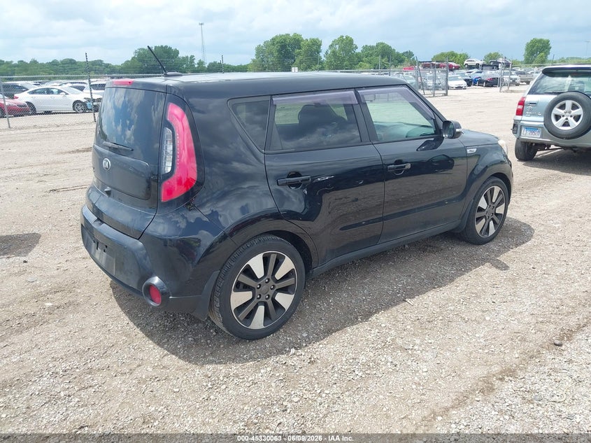 2015 Kia Soul VIN KNDJX3A54F7790446 IAAI salvage auction — NORMAL WEAR, Salvage Title, sold $400 on 2026-07-08 (photo 4)