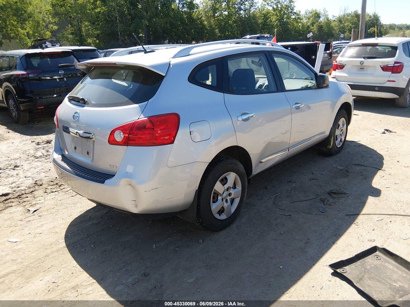 2014 Nissan Rogue VIN JN8AS5MV2EW717199 IAAI salvage auction — NORMAL WEAR, Salvage Title, sold $300 on 2026-07-08 (photo 4)