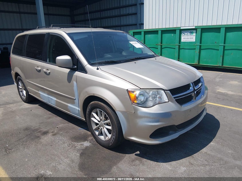 2015 Dodge Grand caravan VIN 2C4RDGCG4FR540804 IAAI salvage auction — REAR END, Repossession Paperwork (South Carolina), sold $500 on 2026-07-21 (photo 1)