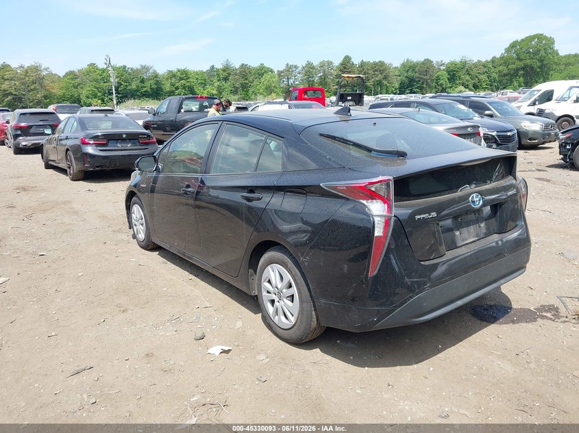2016 Toyota Prius VIN JTDKBRFU7G3502904 IAAI salvage auction — NORMAL WEAR, Clear (New York), sold $3,550 on 2026-07-28 (photo 3)