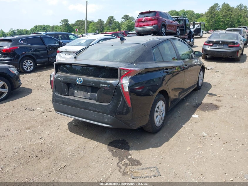 2016 Toyota Prius VIN JTDKBRFU7G3502904 IAAI salvage auction — NORMAL WEAR, Clear (New York), sold $3,550 on 2026-07-28 (photo 4)