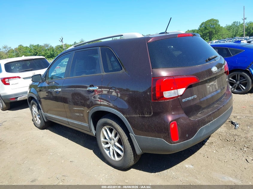 2014 Kia Sorento VIN 5XYKT3A64EG479660 IAAI salvage auction — NORMAL WEAR, Clear (New York), sold $1,200 on 2026-07-14 (photo 3)