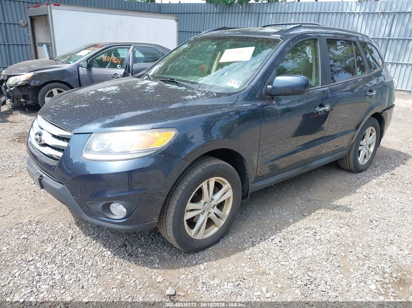 2012 Hyundai Santa fe VIN 5XYZKDAG1CG098944 IAAI salvage auction — FRONT & REAR, Salvage (New Jersey), sold $775 on 2026-07-11 (photo 2)