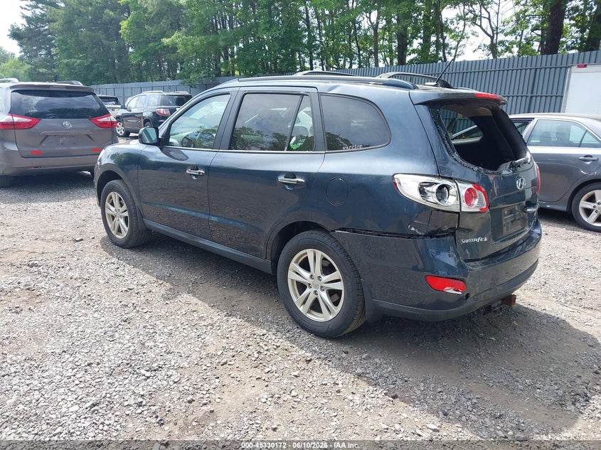2012 Hyundai Santa fe VIN 5XYZKDAG1CG098944 IAAI salvage auction — FRONT & REAR, Salvage (New Jersey), sold $775 on 2026-07-11 (photo 3)