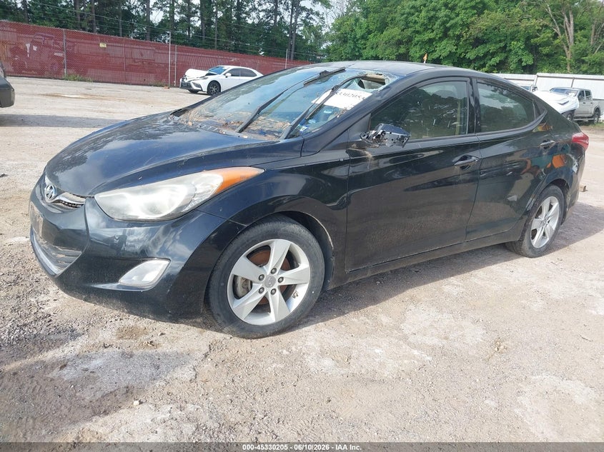 2013 Hyundai Elantra VIN KMHDH4AE8DU999957 IAAI salvage auction — NORMAL WEAR, Original (Texas), sold $450 on 2026-07-16 (photo 2)