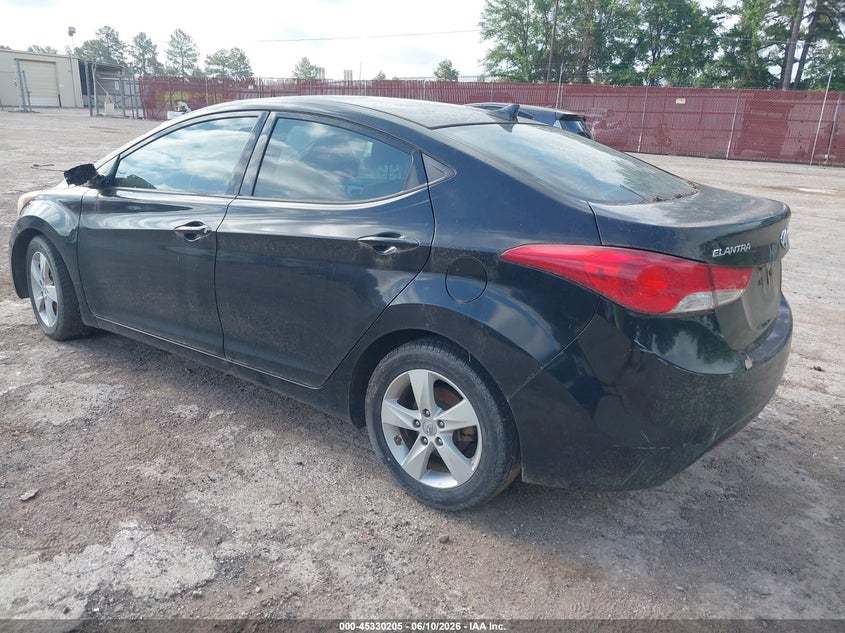 2013 Hyundai Elantra VIN KMHDH4AE8DU999957 IAAI salvage auction — NORMAL WEAR, Original (Texas), sold $450 on 2026-07-16 (photo 3)