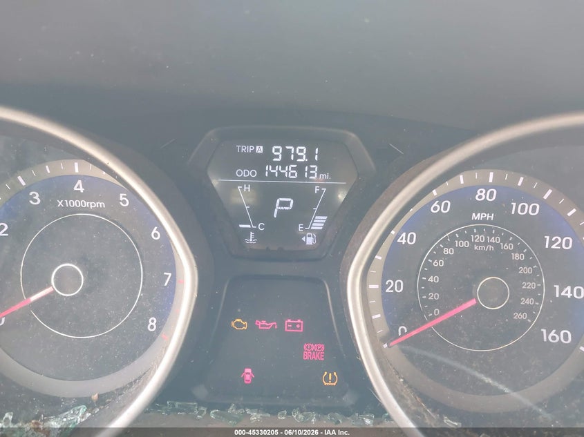 2013 Hyundai Elantra VIN KMHDH4AE8DU999957 IAAI salvage auction — NORMAL WEAR, Original (Texas), sold $450 on 2026-07-16 (photo 7)