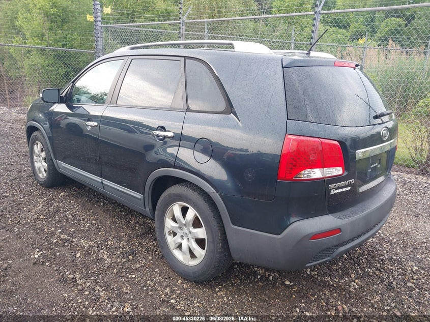 2012 Kia Sorento VIN 5XYKT4A24CG244899 IAAI salvage auction — NORMAL WEAR, Clear (Illinois), sold $475 on 2026-07-08 (photo 3)