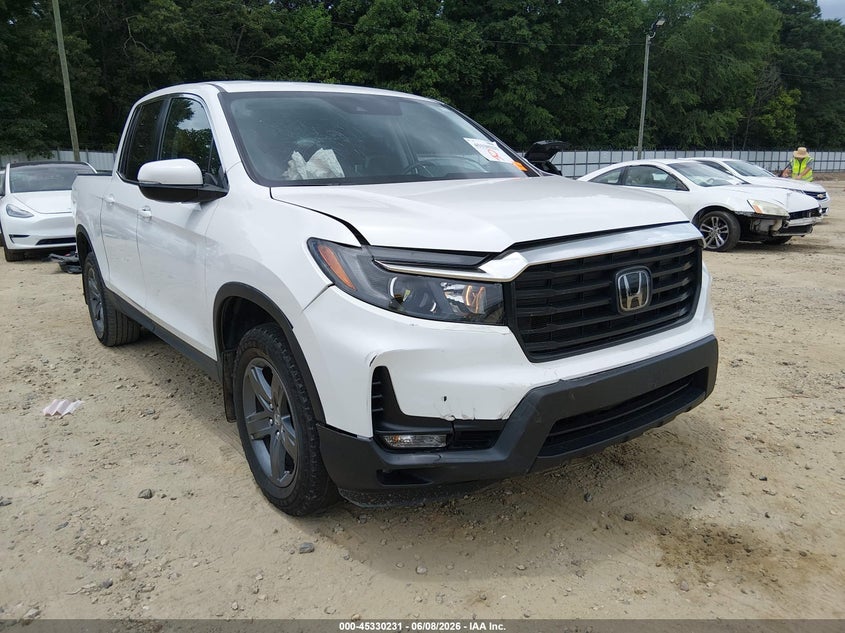 2021 Honda Ridgeline VIN 5FPYK3F51MB011377 IAAI salvage auction — FRONT END, Wait Title, sold $12,300 on 2026-10-15 (photo 6)