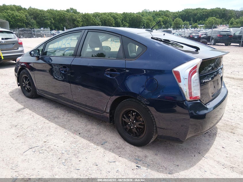 2014 Toyota Prius VIN JTDKN3DU7E1754409 IAAI salvage auction — HAIL, Junk Bill Of Sale Mv2459 (Wisconsin), sold $3,250 on 2026-07-22 (photo 3)