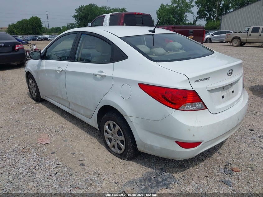 2014 Hyundai Accent VIN KMHCT4AE3EU751692 IAAI salvage auction — NORMAL WEAR, Salvage Title, sold $225 on 2026-07-29 (photo 3)
