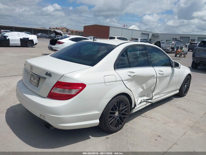 2011 Mercedes-benz C class VIN WDDGF5EB9BA460801 IAAI salvage auction — RIGHT SIDE, Original (Texas), sold $25 on 2026-07-29 (photo 4)