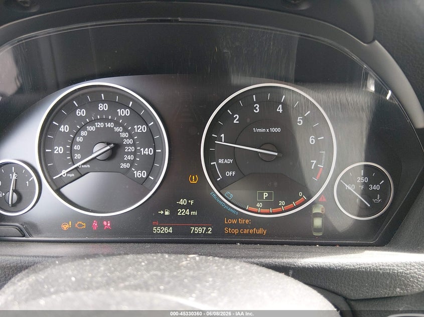 2015 BMW 3er VIN WBA3A5G59FNS86514 IAAI salvage auction — FRONT END, Salvage Title, sold $1,300 on 2026-07-10 (photo 7)
