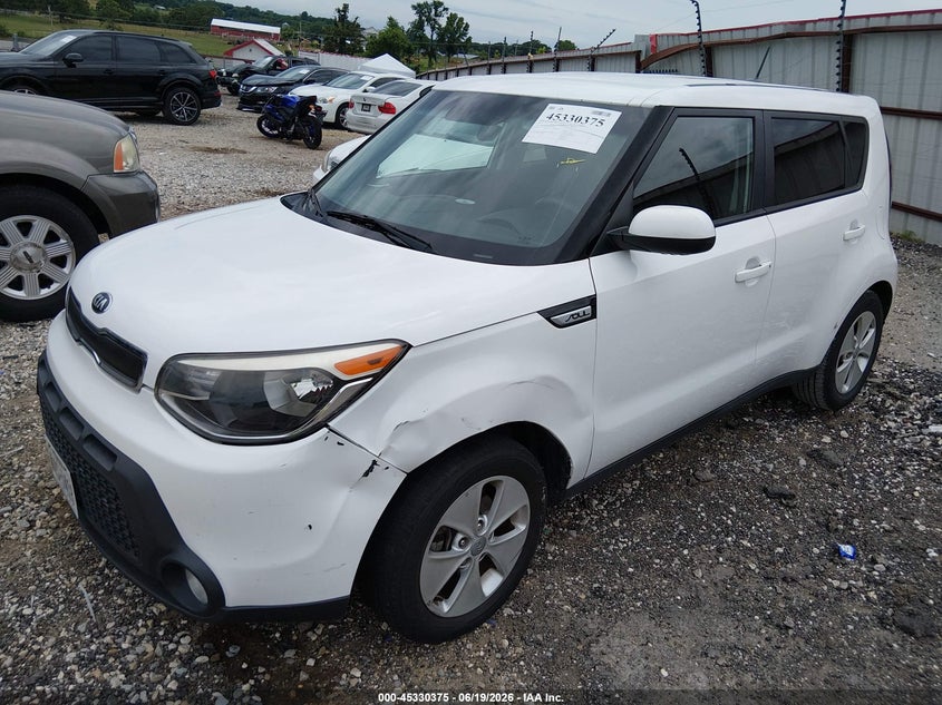 2015 Kia Soul VIN KNDJN2A24F7122314 IAAI salvage auction — NORMAL WEAR, Clear (Texas), sold $900 on 2026-07-09 (photo 2)
