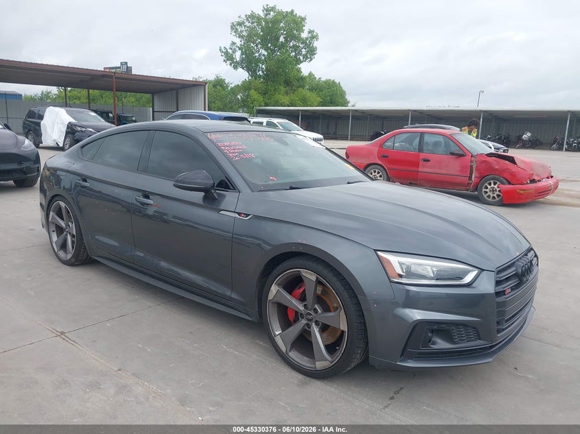 2019 Audi S5 VIN WAUC4CF54KA075817 — IAAI salvage auction photo