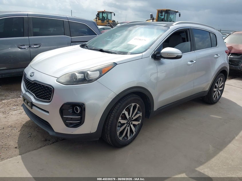 2017 Kia Sportage VIN KNDPN3AC0H7244888 IAAI salvage auction — NORMAL WEAR, Original (Texas), sold $3,500 on 2026-07-07 (photo 2)