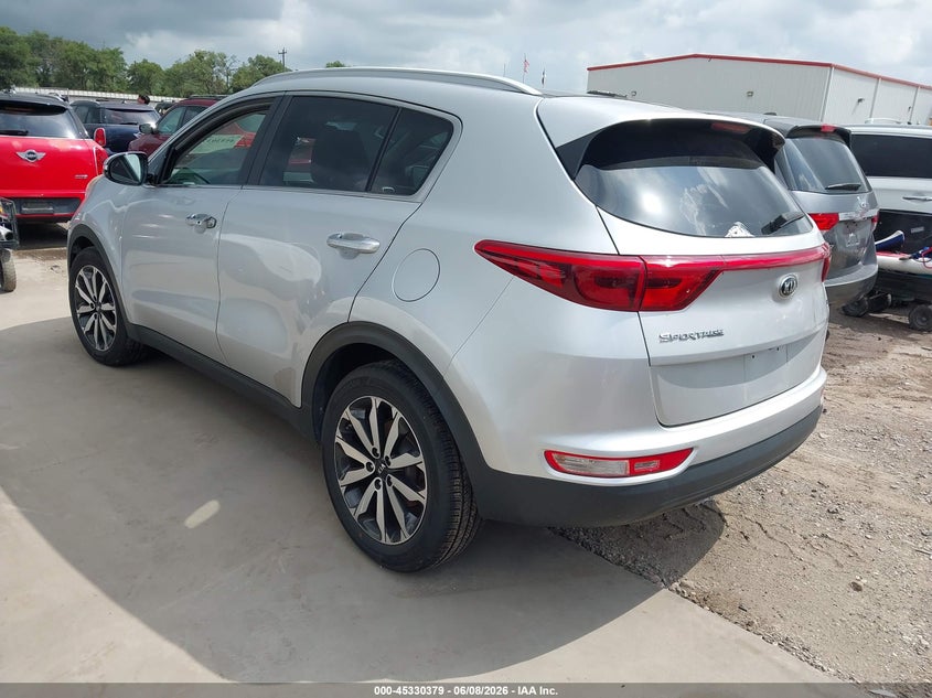 2017 Kia Sportage VIN KNDPN3AC0H7244888 IAAI salvage auction — NORMAL WEAR, Original (Texas), sold $3,500 on 2026-07-07 (photo 3)
