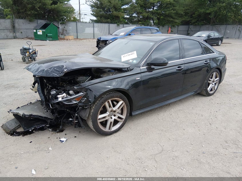 2016 Audi A6 VIN WAUGFAFC7GN019921 IAAI salvage auction — FRONT END, Salvage (Pennsylvania), sold $225 on 2026-07-28 (photo 2)
