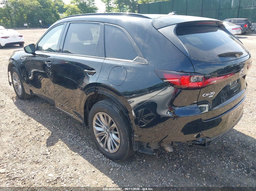 2025 Mazda Cx-70 VIN JM3KJDHC6S1111135 IAAI salvage auction — FRONT END, Salvage Title, sold $7,300 on 2026-07-21 (photo 3)