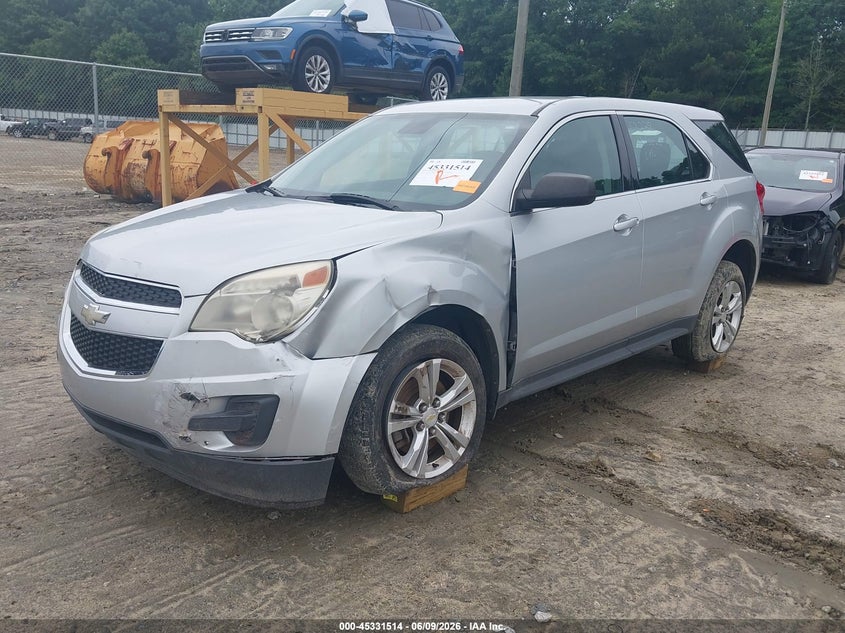 2012 Chevrolet Equinox VIN 2GNALBEK4C6143439 IAAI salvage auction — LEFT FRONT, Salvage Title, sold $525 on 2026-07-11 (photo 2)