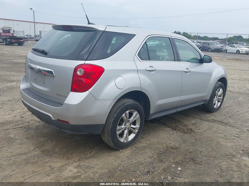2012 Chevrolet Equinox VIN 2GNALBEK4C6143439 IAAI salvage auction — LEFT FRONT, Salvage Title, sold $525 on 2026-07-11 (photo 4)