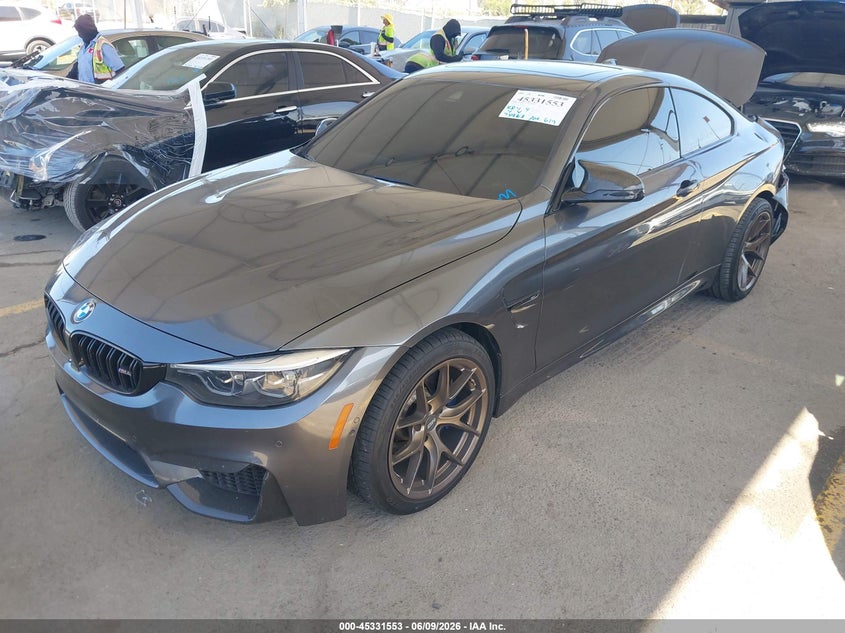 2018 BMW M4 VIN WBS4Y9C57JAG62929 IAAI salvage auction — REAR END, Salvage Title, sold $16,875 on 2026-07-22 (photo 2)
