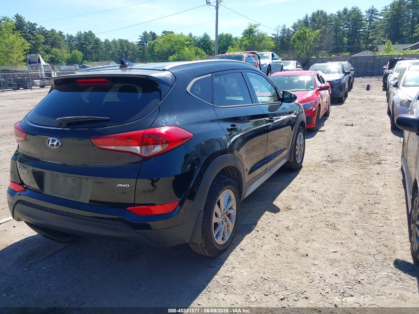 2018 Hyundai Tucson VIN KM8J3CA43JU625318 IAAI salvage auction — REAR END, Salvage Title, sold $2,450 on 2026-07-10 (photo 4)