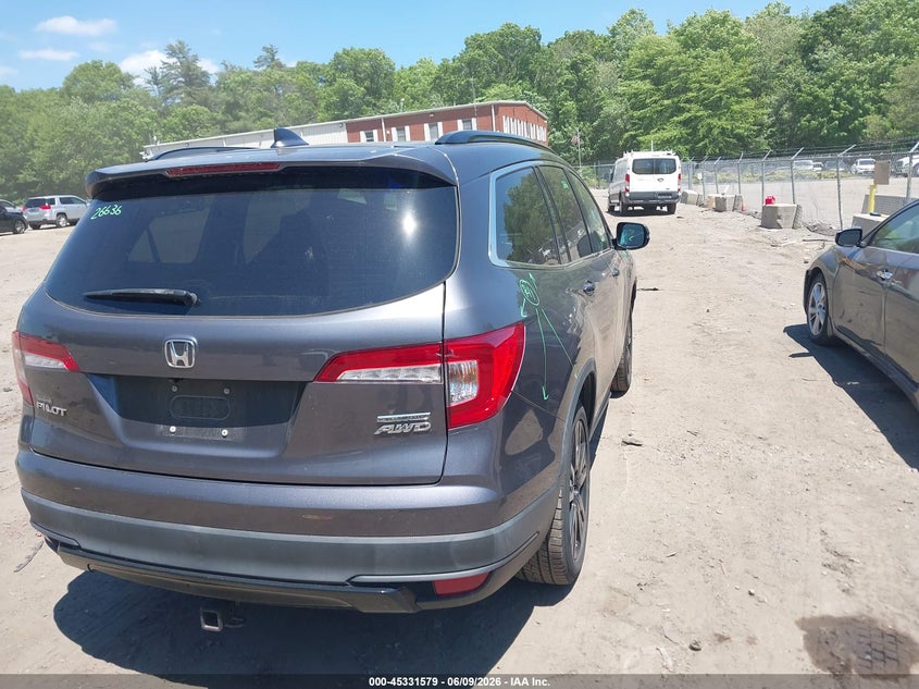 2021 Honda Pilot VIN 5FNYF6H2XMB041026 IAAI salvage auction — RIGHT FRONT, Salvage (Massachusetts), sold $8,300 on 2026-07-28 (photo 4)