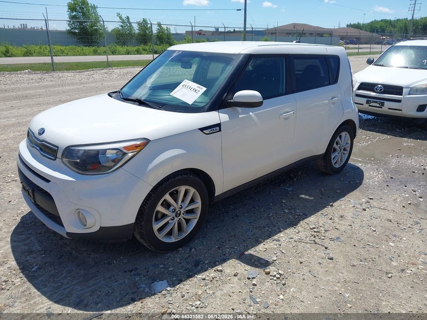 2019 Kia Soul VIN KNDJP3A59K7663721 IAAI salvage auction — HAIL, Salvage Title, sold $525 on 2026-07-16 (photo 2)