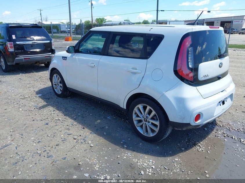 2019 Kia Soul VIN KNDJP3A59K7663721 IAAI salvage auction — HAIL, Salvage Title, sold $525 on 2026-07-16 (photo 3)